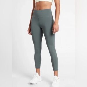Athleta Ultra High Rise Elation Tight NWT Green Grey
